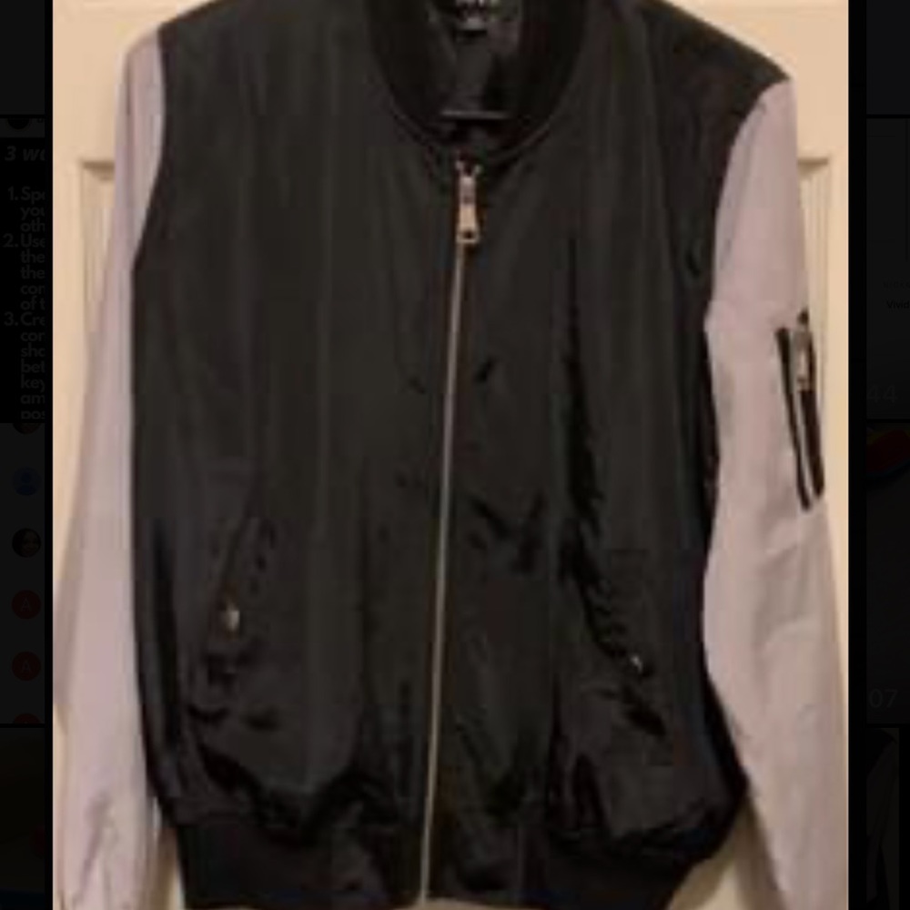 Two Toned Bomber Jacket